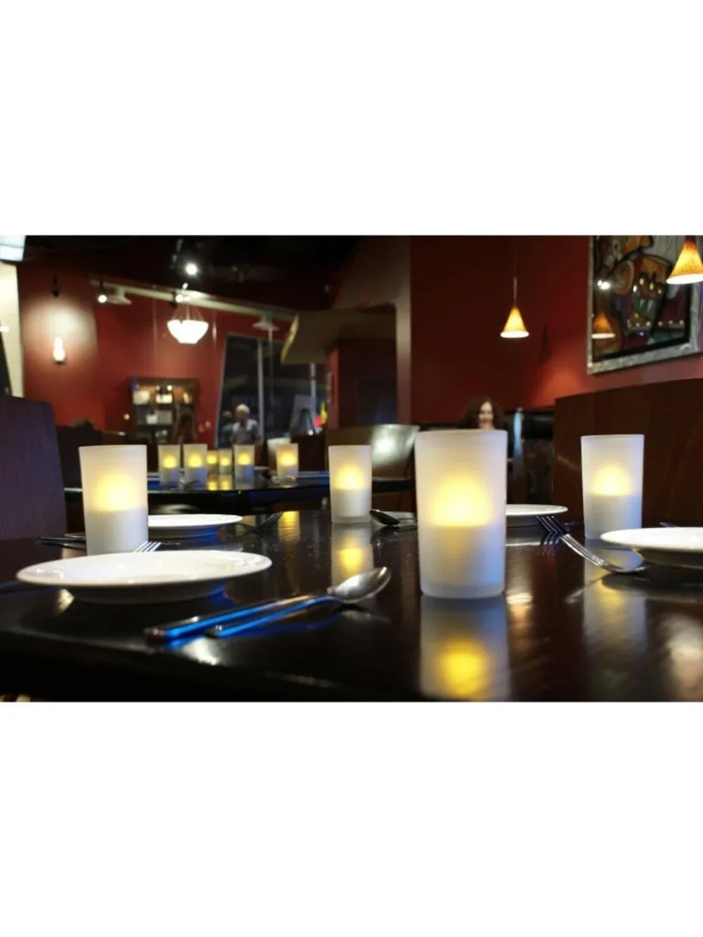 12 Pcs USB Rechargeable Flameless Candles Set with Remote & Timer - Safe